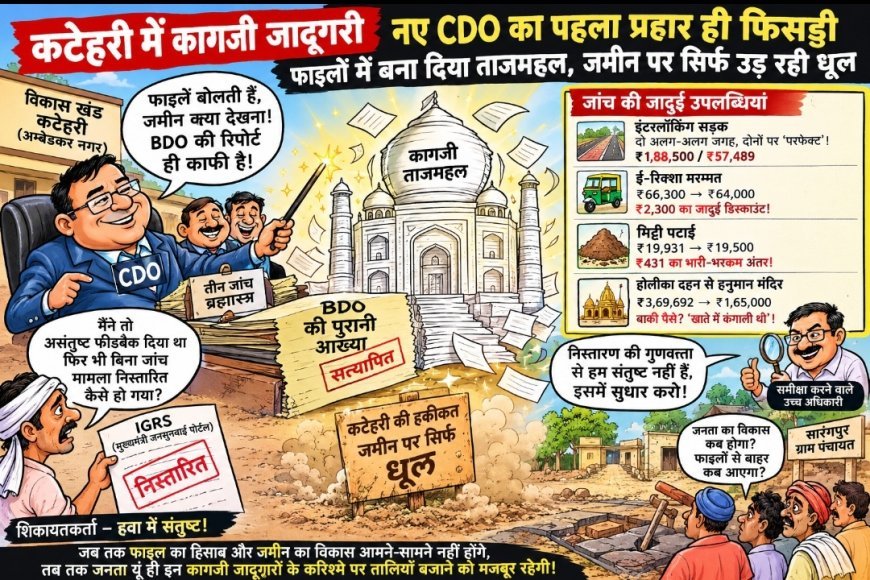 मुख्यमंत्री जनसुनवाई पोर्टल (IGRS) बना मात्र औपचारिकता असंतुष्ट फीडबैक के बावजूद CDO बिना जांच BDO की पुरानी आख्या को दी हरी झंडी