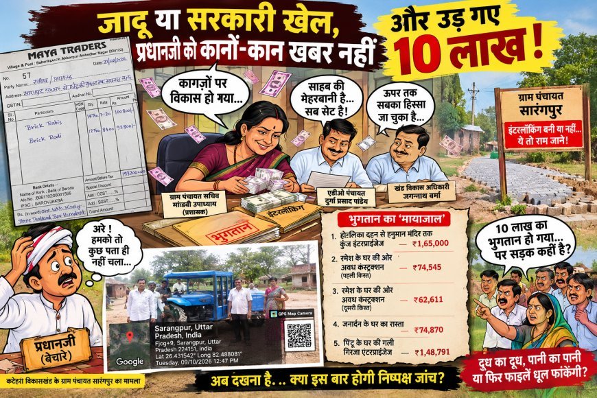 जादू या सरकारी खेल, प्रधानजी को कानों-कान खबर नहीं और उड़ गए 10 लाख!