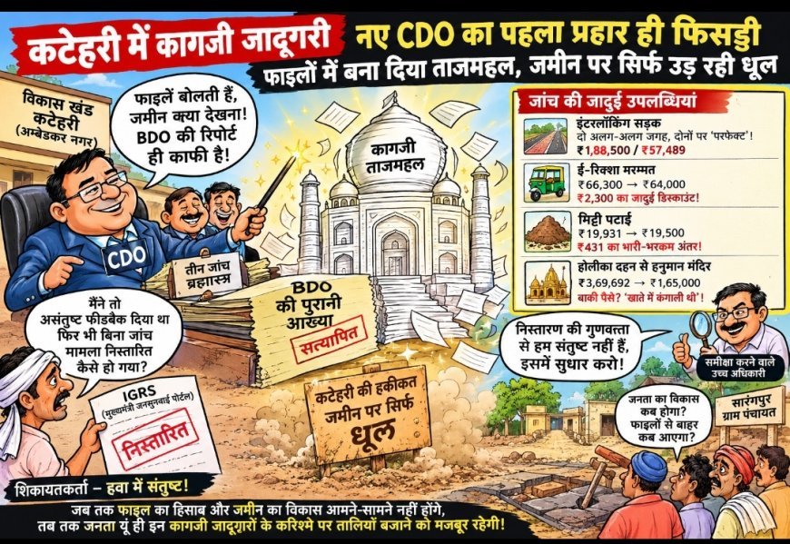 मुख्यमंत्री जनसुनवाई पोर्टल (IGRS) बना मात्र औपचारिकता असंतुष्ट फीडबैक के बावजूद CDO बिना जांच BDO की पुरानी आख्या को दी हरी झंडी